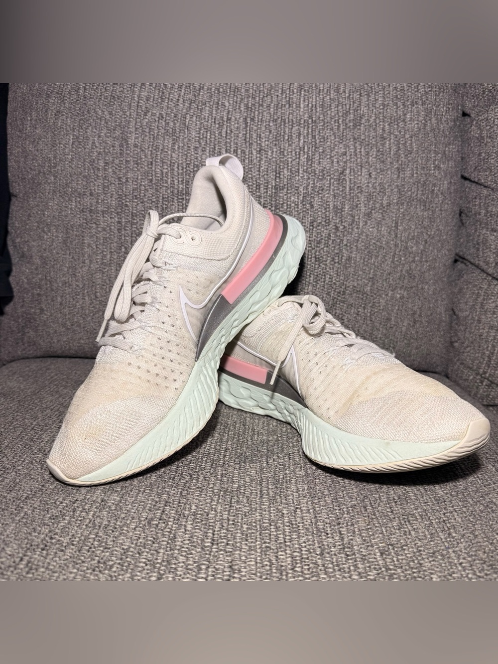 Nike Women's React Infinity Run Flyknit 2 Platinum Tint CT2423-007 shoes sz 11